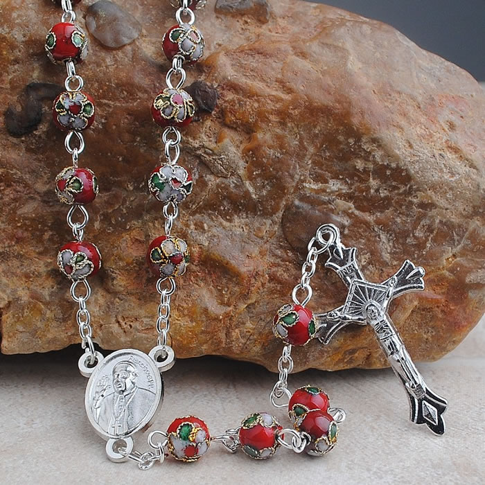 ,Cloisonne beads rosary